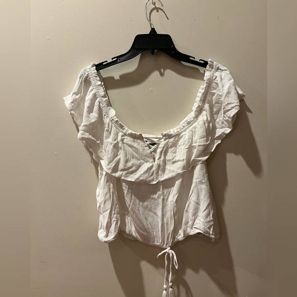 American Eagle White Crop Top - Picture 1 of 7